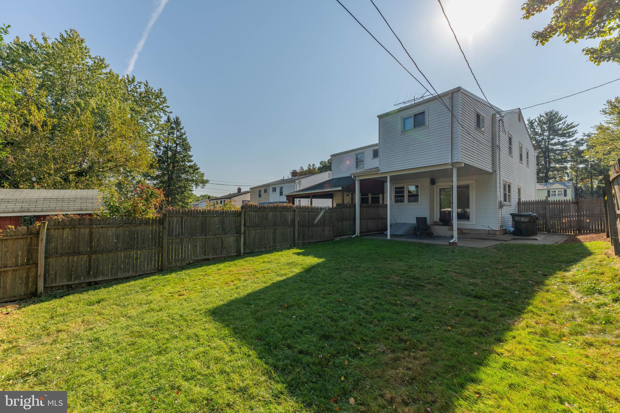 1418 Hallman Road Abington, PA 19001 - Photo 6 of 27 HUGE Rear Yard, Covered Patio & Rear Exterior