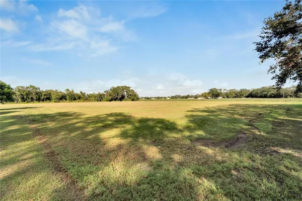 a view of back yard of the house