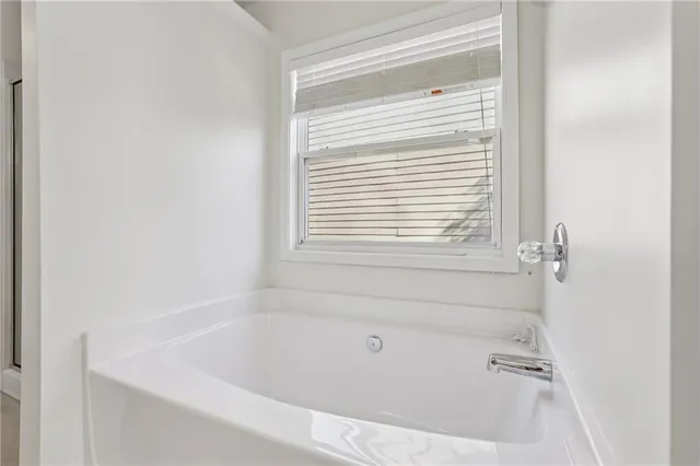 a backyard of a house