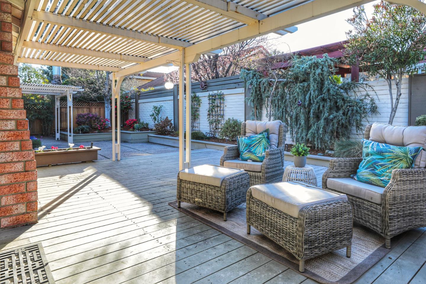 4057 Ashbrook Circle San Jose, CA 95124 - Photo 14 of 15 a outdoor living space with patio furniture and wooden floor