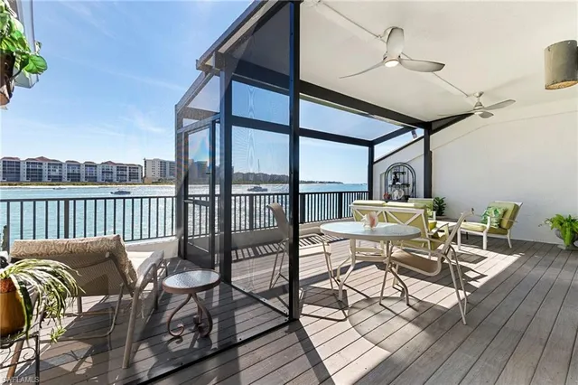 a view of balcony and deck