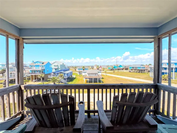 a view of outdoor space with seating area