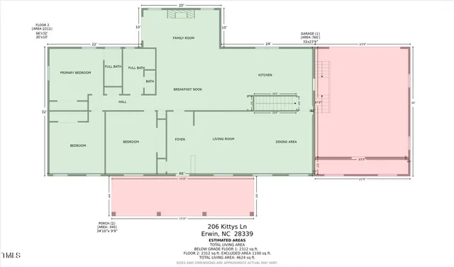 a view of that has a flower garden