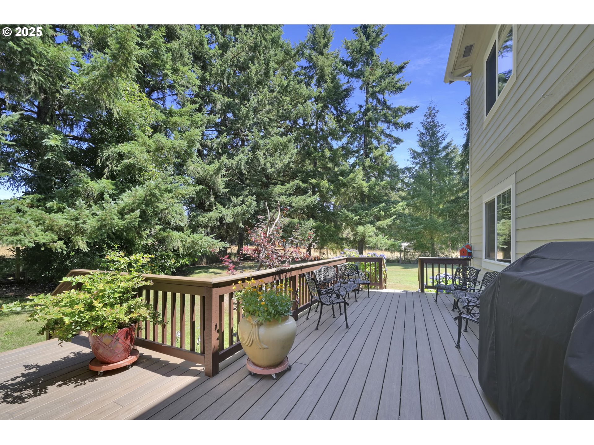 23859 Suttle Road Veneta, OR 97487 - Photo 31 of 46 a view of balcony with deck and outdoor seating