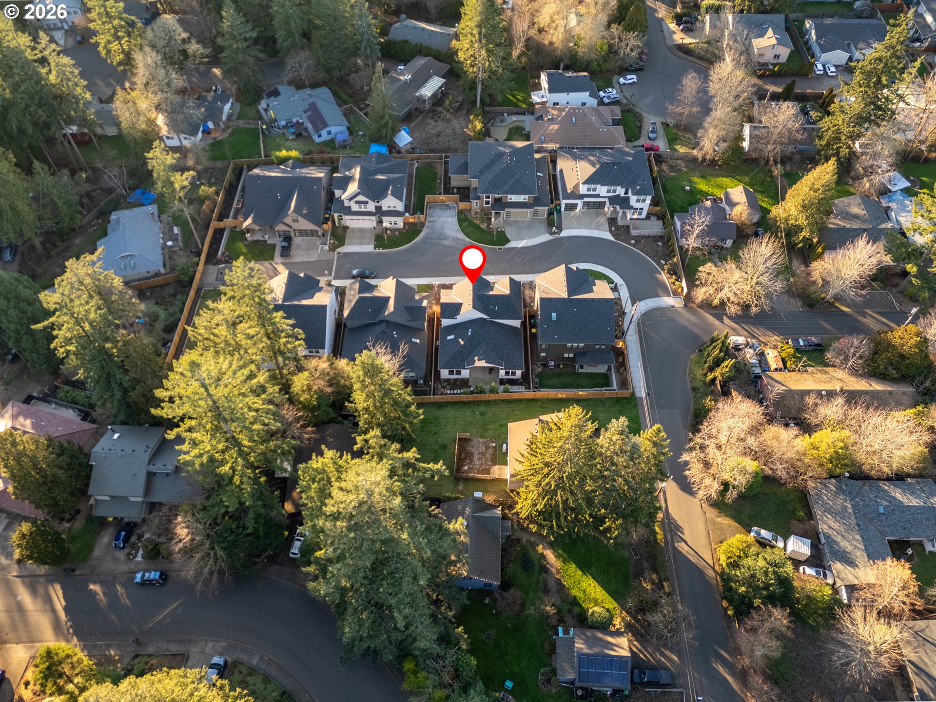 8044 Southwest Knudsen Place Portland, OR 97223 - Photo 44 of 46 an aerial view of a houses with yard