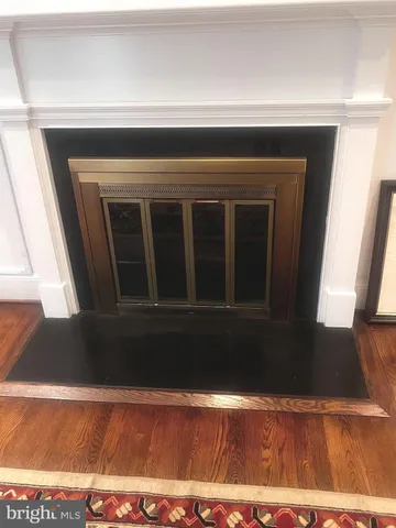 a view of backyard with wooden floor