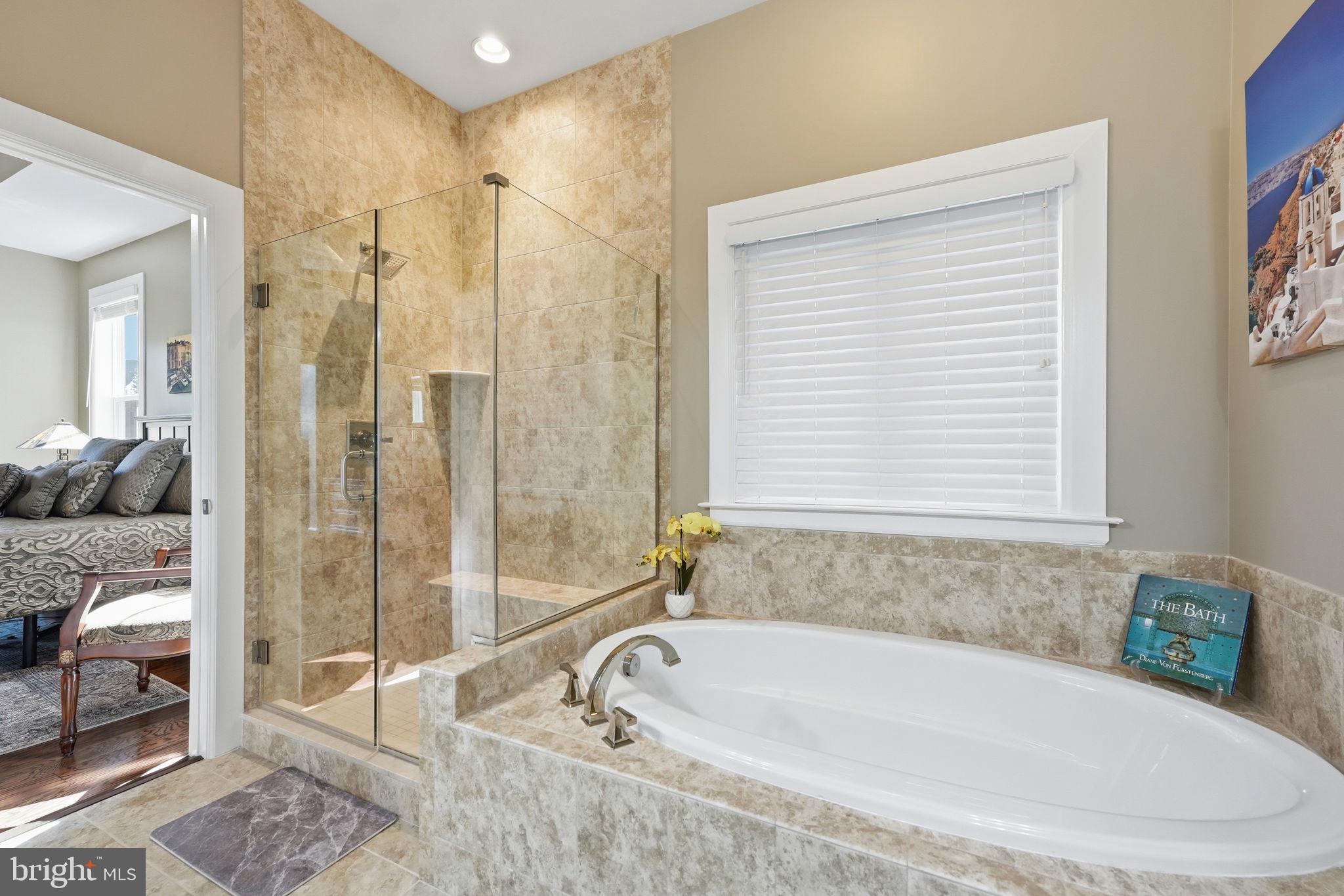 1488 Catbriar Way Odenton, MD 21113 - Photo 33 of 49 Large soaking tub & walk in shower primary suite