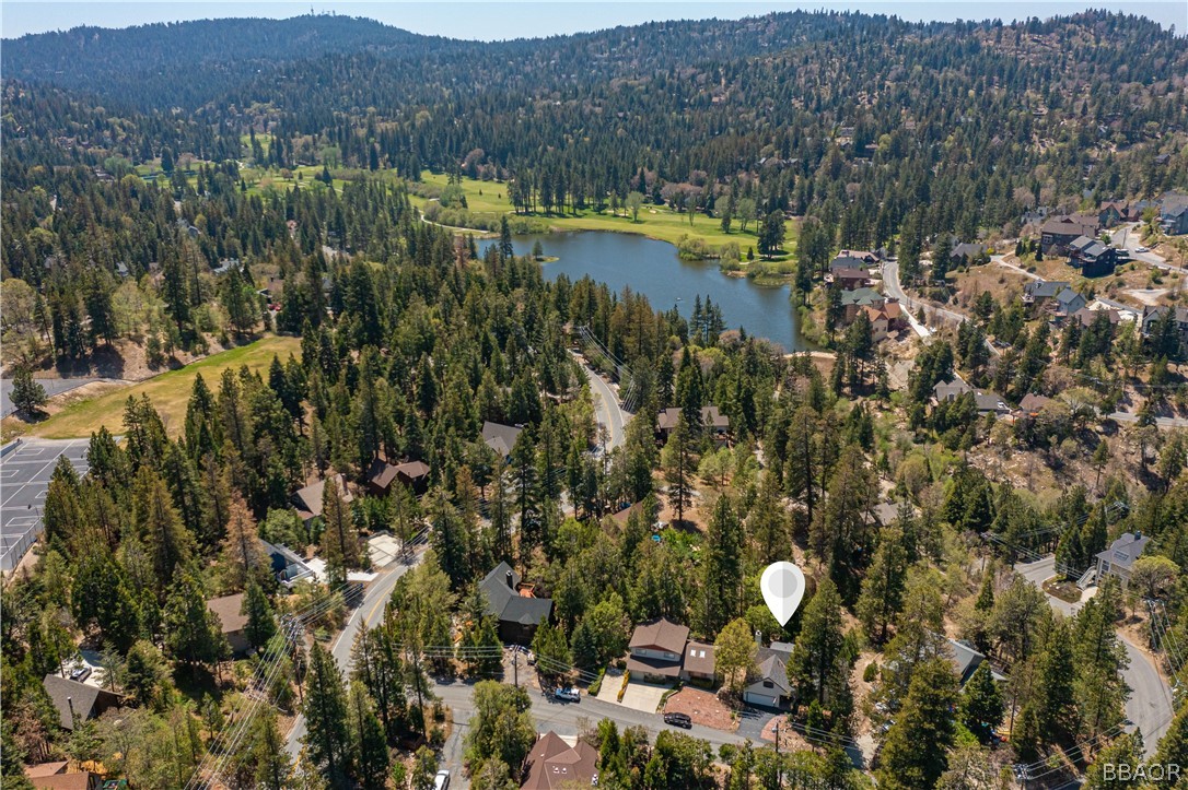 841 Golf Course Road Lake Arrowhead, CA 92352 - Photo 39 of 43 a view of a lake with mountains in the background