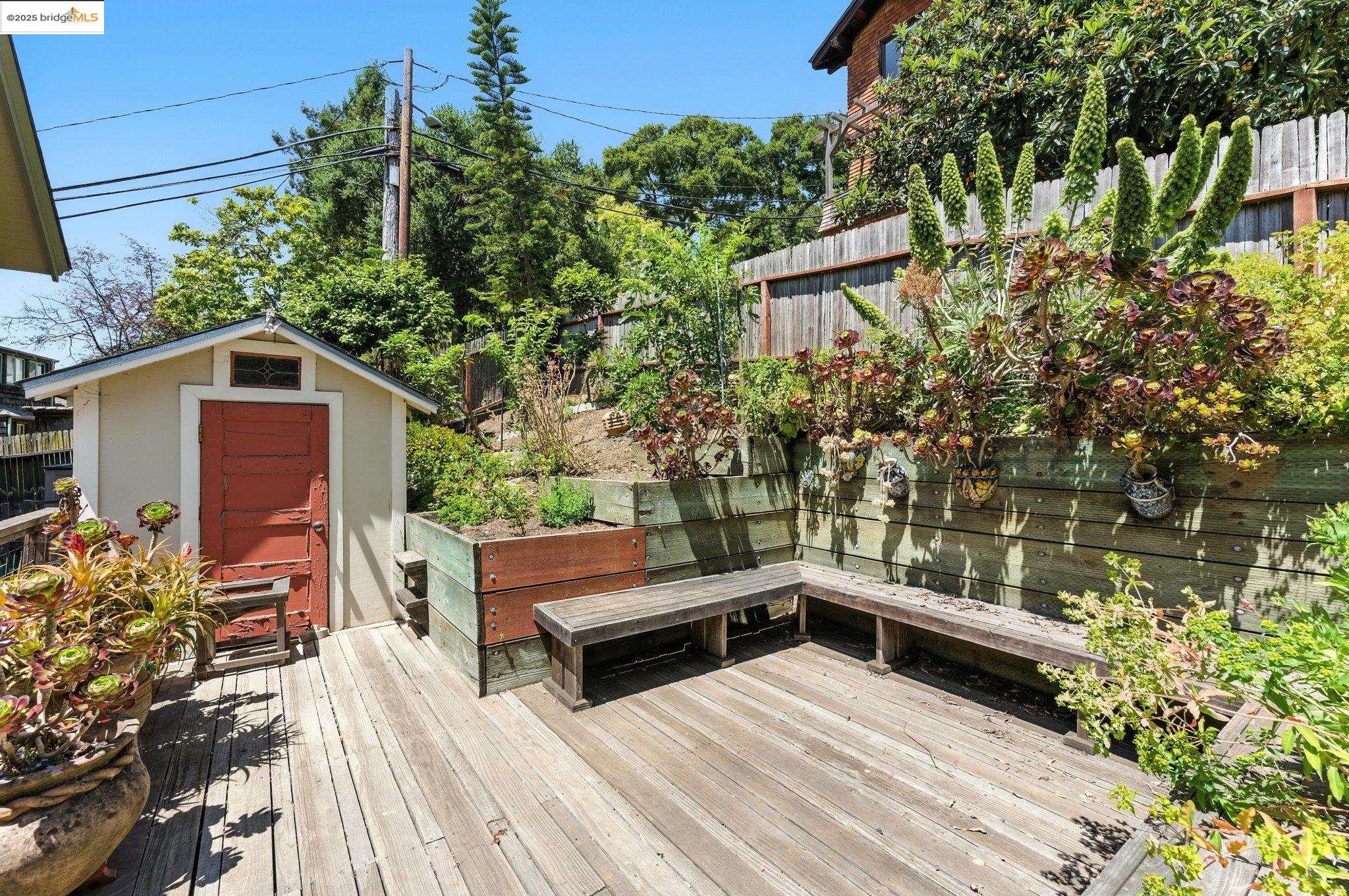 7 Panoramic Way Berkeley, CA 94704 - Photo 37 of 47 a view of balcony with deck and outdoor seating