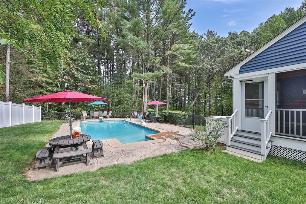 11 Puddingstone Lane Medway, MA 02053 - Photo 36 of 40 a garden view with a seating space