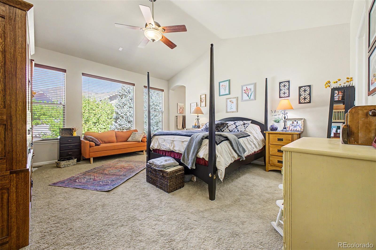 3343 Fantasy Place Castle Rock, CO 80109 - Photo 13 of 50 a bedroom with furniture and a window