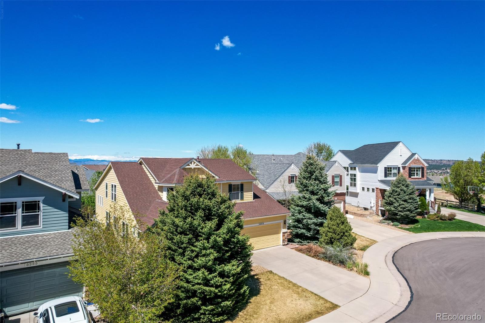 3343 Fantasy Place Castle Rock, CO 80109 - Photo 38 of 50 an aerial view of a house