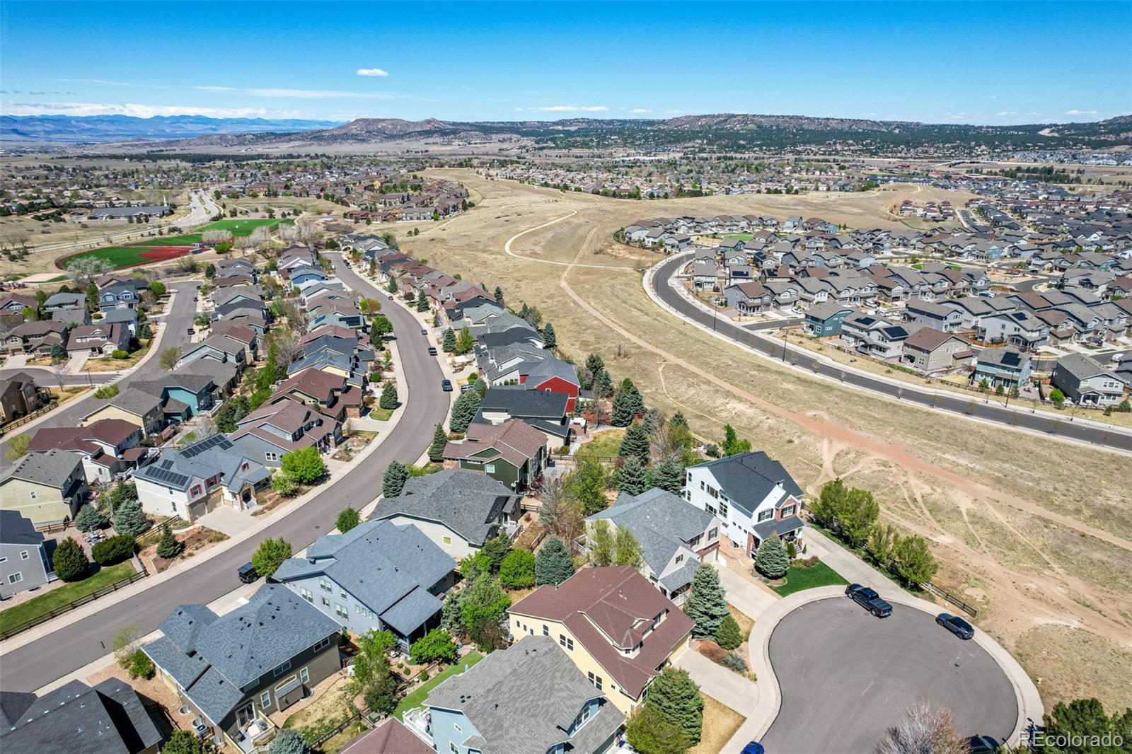 3343 Fantasy Place Castle Rock, CO 80109 - Photo 40 of 50 an aerial view of a city