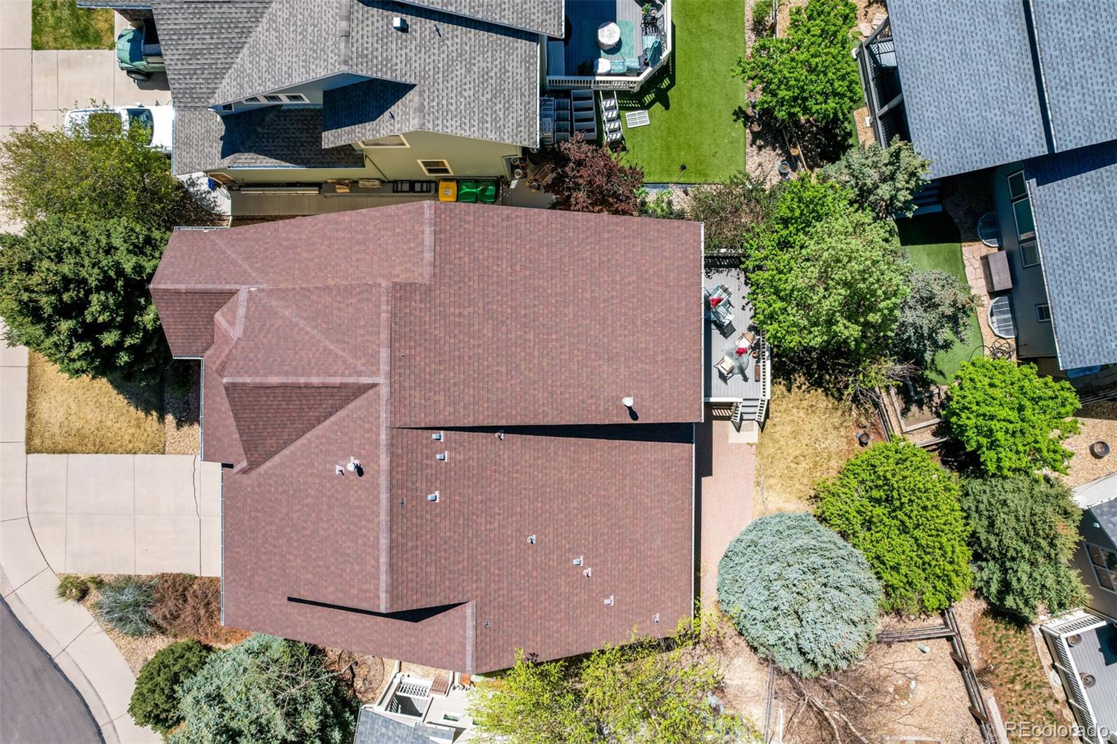 3343 Fantasy Place Castle Rock, CO 80109 - Photo 43 of 50 an aerial view of a house