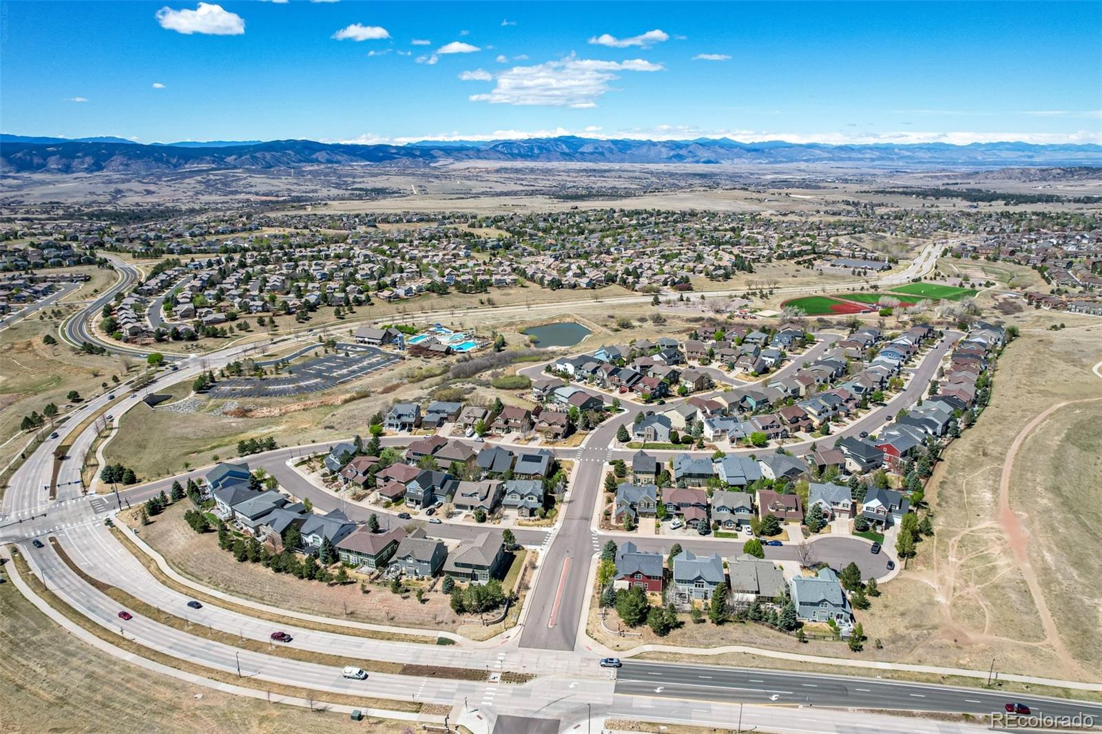 3343 Fantasy Place Castle Rock, CO 80109 - Photo 49 of 50 an aerial view of a