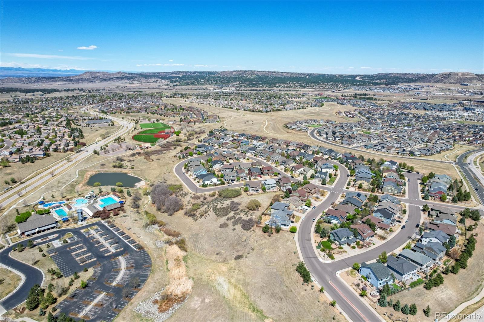 3343 Fantasy Place Castle Rock, CO 80109 - Photo 50 of 50 an aerial view of beach and ocean