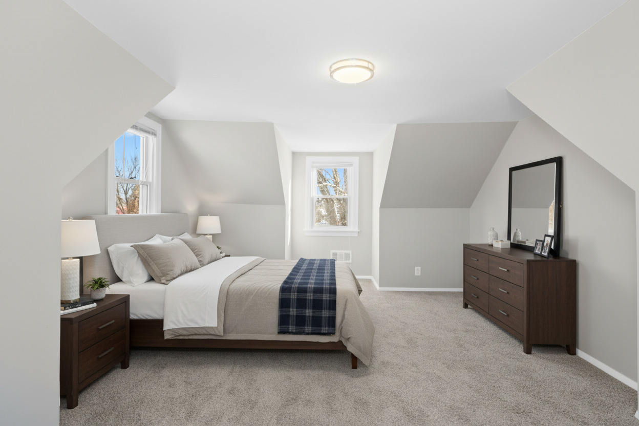 5604 South Madison Avenue Countryside, IL 60525 - Photo 16 of 38 a bedroom with a bed and dresser with mirror