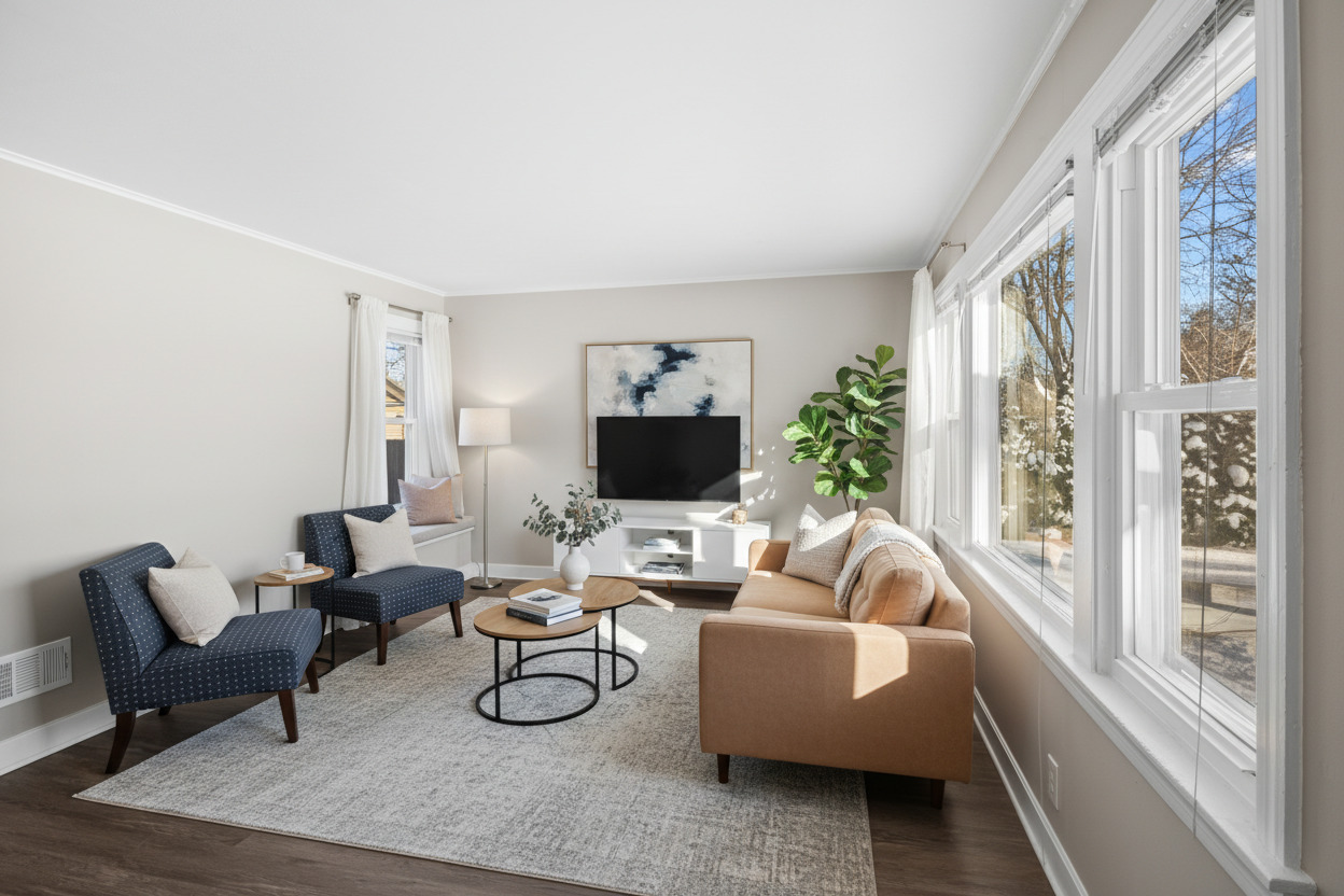 5604 South Madison Avenue Countryside, IL 60525 - Photo 3 of 38 a living room with furniture and a large window