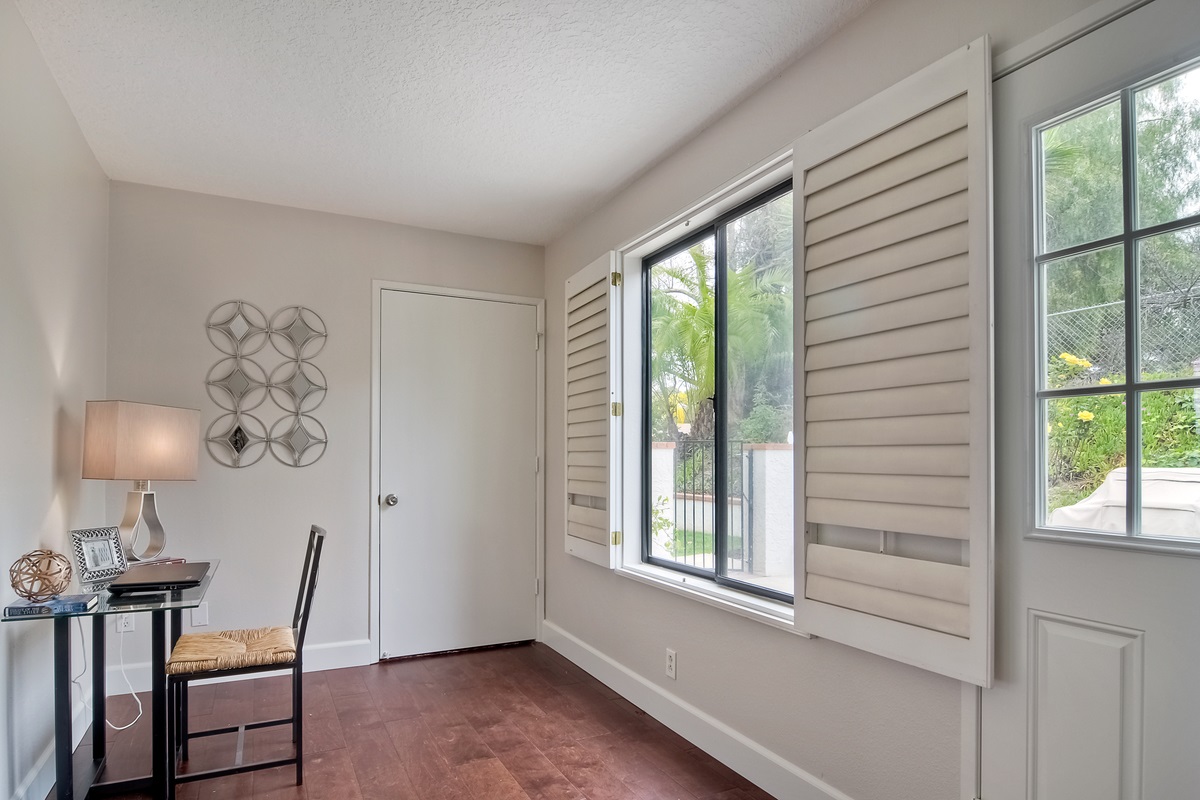 1845 Lodgepole Road San Marcos, CA 92078 - Photo 15 of 25 Entrance from patio with view and room for desk.