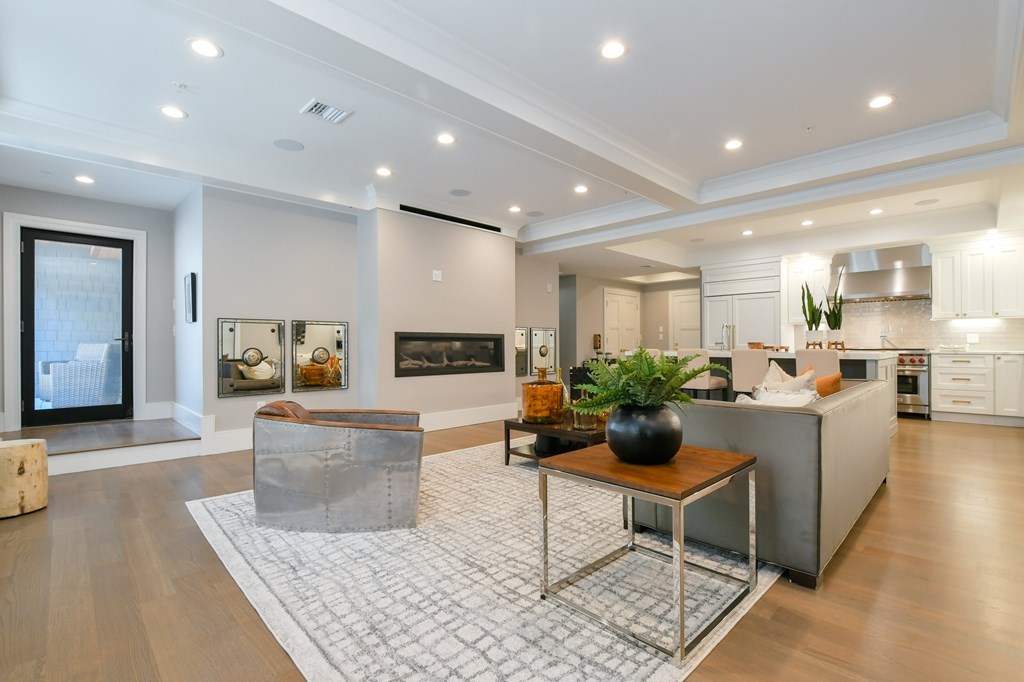 377 West First Street, Unit 2 Boston, MA 02127 - Photo 3 of 39 a living room with furniture and view of kitchen