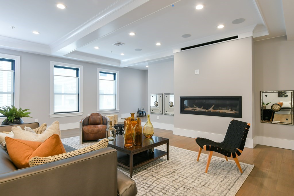 377 West First Street, Unit 2 Boston, MA 02127 - Photo 5 of 39 a living room with furniture and a flat screen tv