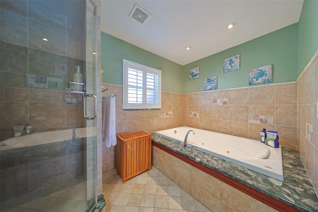 914 Chipaway Drive Apollo Beach, FL 33572 - Photo 36 of 49 a bathroom with a bathtub and a shower