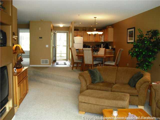 110 Beaver Lodge Road, Unit 103 Frisco, CO 80443 - Photo 2 of 25 a living room with furniture dining table and a chandelier
