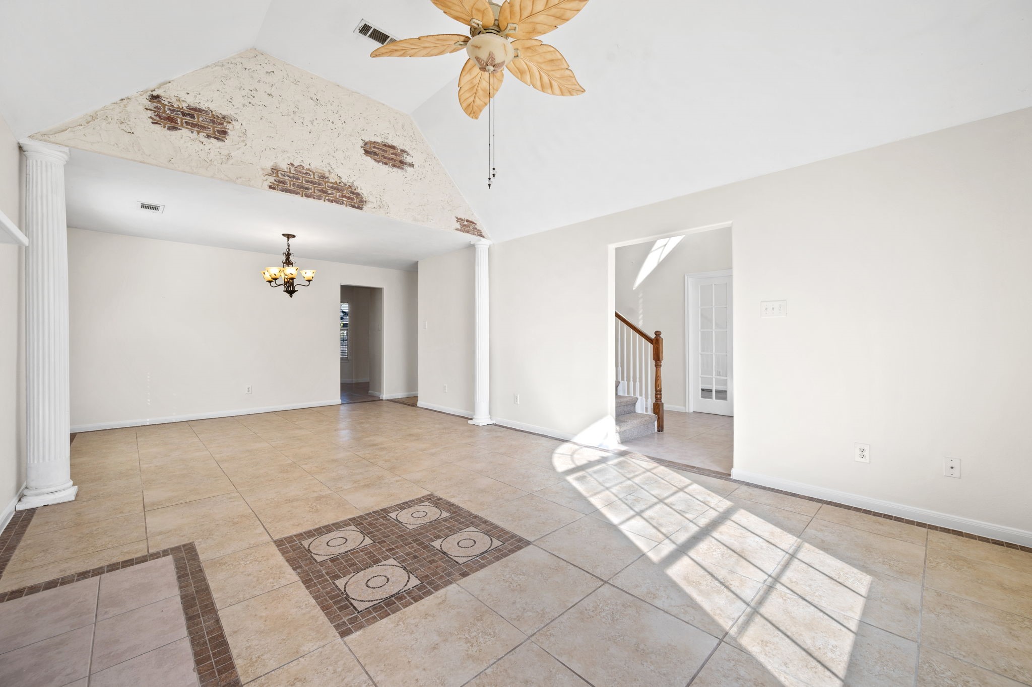 25785 Hickory Lane Splendora, TX 77372 - Photo 6 of 28 a view of a chandelier fan and entryway