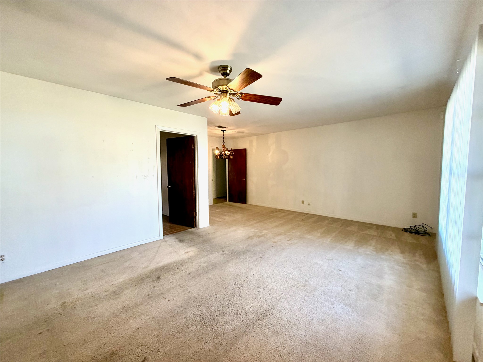 305 West Caddo Street Austin, TX 78753 - Photo 2 of 13 Entry room with a wall of windows. This wall and door divide the main living space and the dining/living space off kitchen.