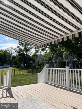 a outdoor living space with furniture