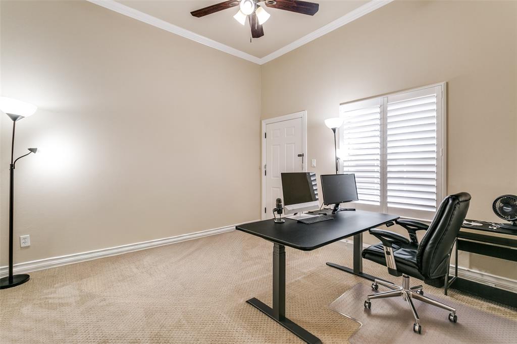 800 Rockingham Drive Irving, TX 75063 - Photo 8 of 35 Bedroom currently used as an office on first floor