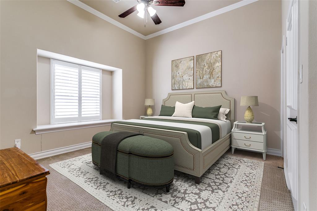 800 Rockingham Drive Irving, TX 75063 - Photo 10 of 35 a bedroom with bed and a window