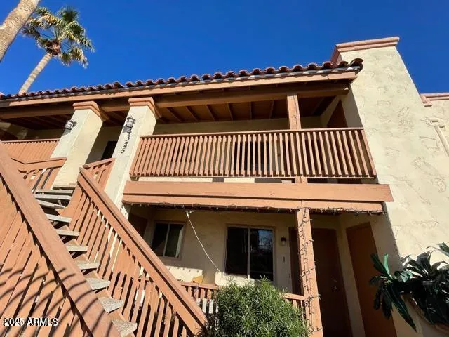 a view of a house with a porch