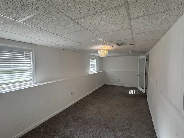 a view of a room with an empty space