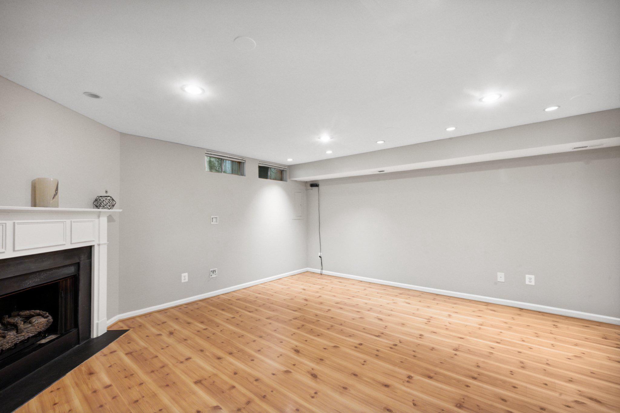 1319 Vintage Place Reston, VA 20194 - Photo 23 of 37 Finished Lower Level with Gas Fireplace