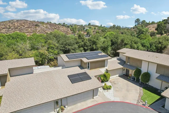 a view of an outdoor space with seating