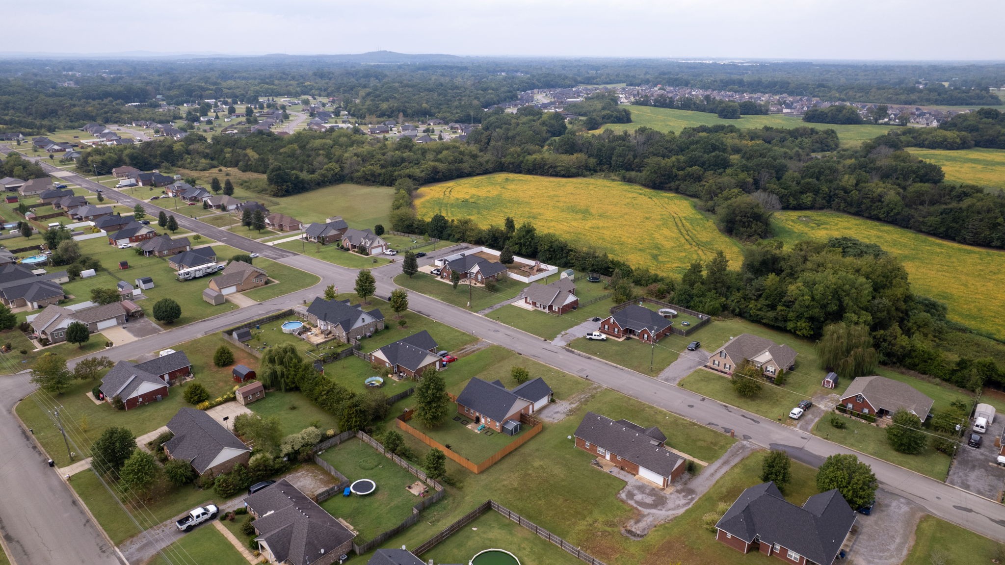 2822 Ridgewood Drive Christiana, TN 37037 - Photo 37 of 39 an aerial view of a city with lots of residential buildings