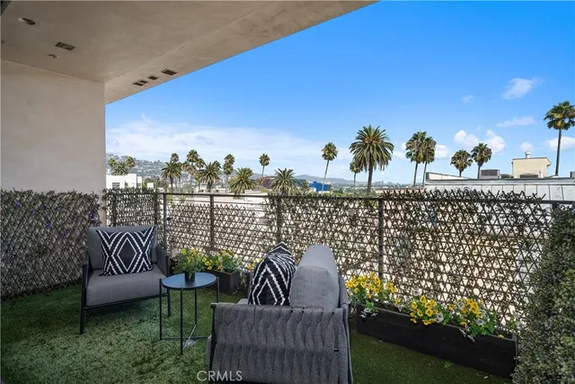 a view of balcony with couch