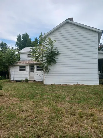 a view of a wooden door