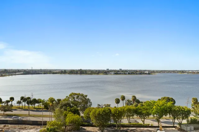 a view of a lake with a lake