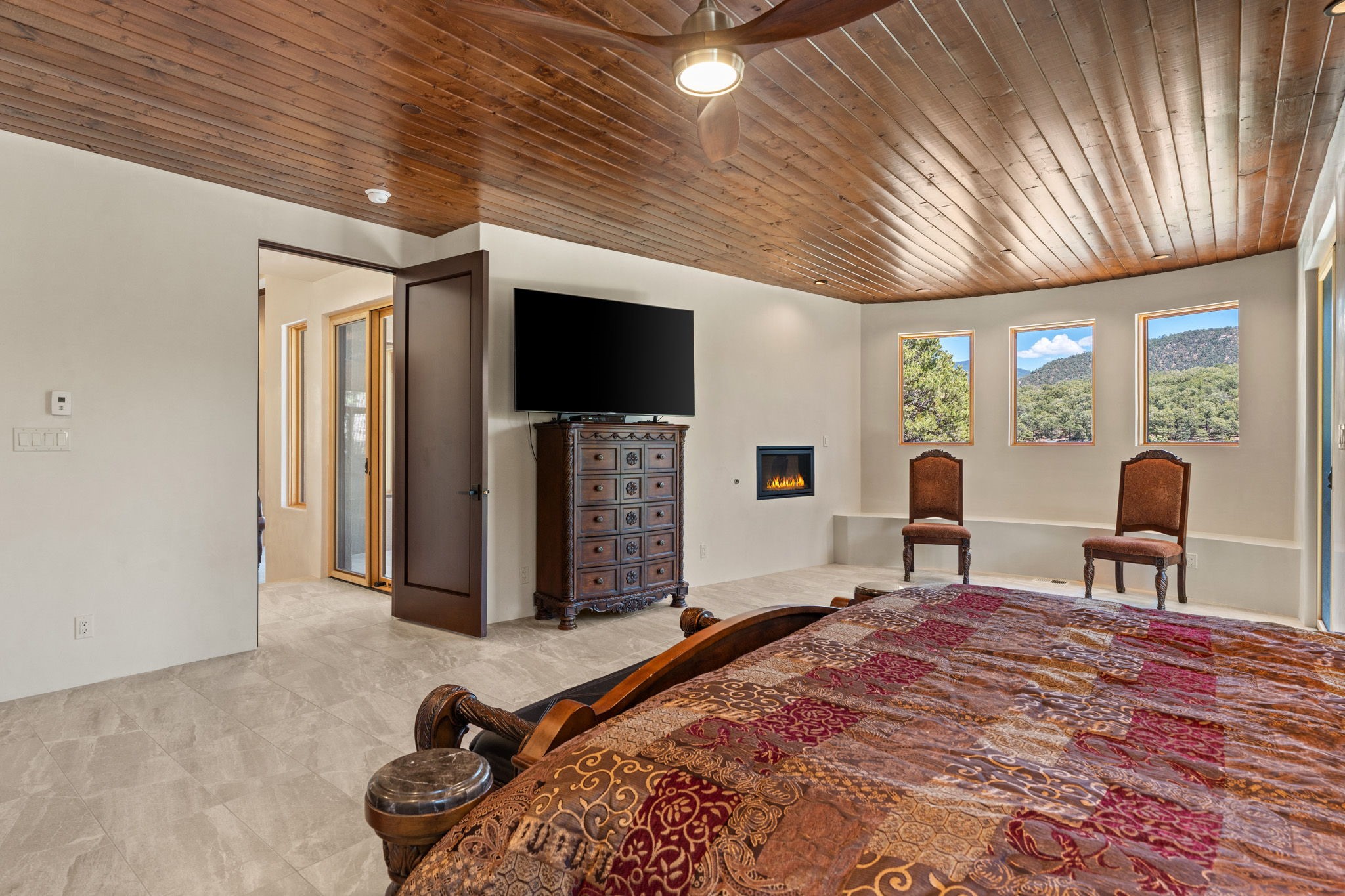 1411 Tesuque Creek Road Santa Fe, NM 87501 - Photo 18 of 45 Master Bedroom