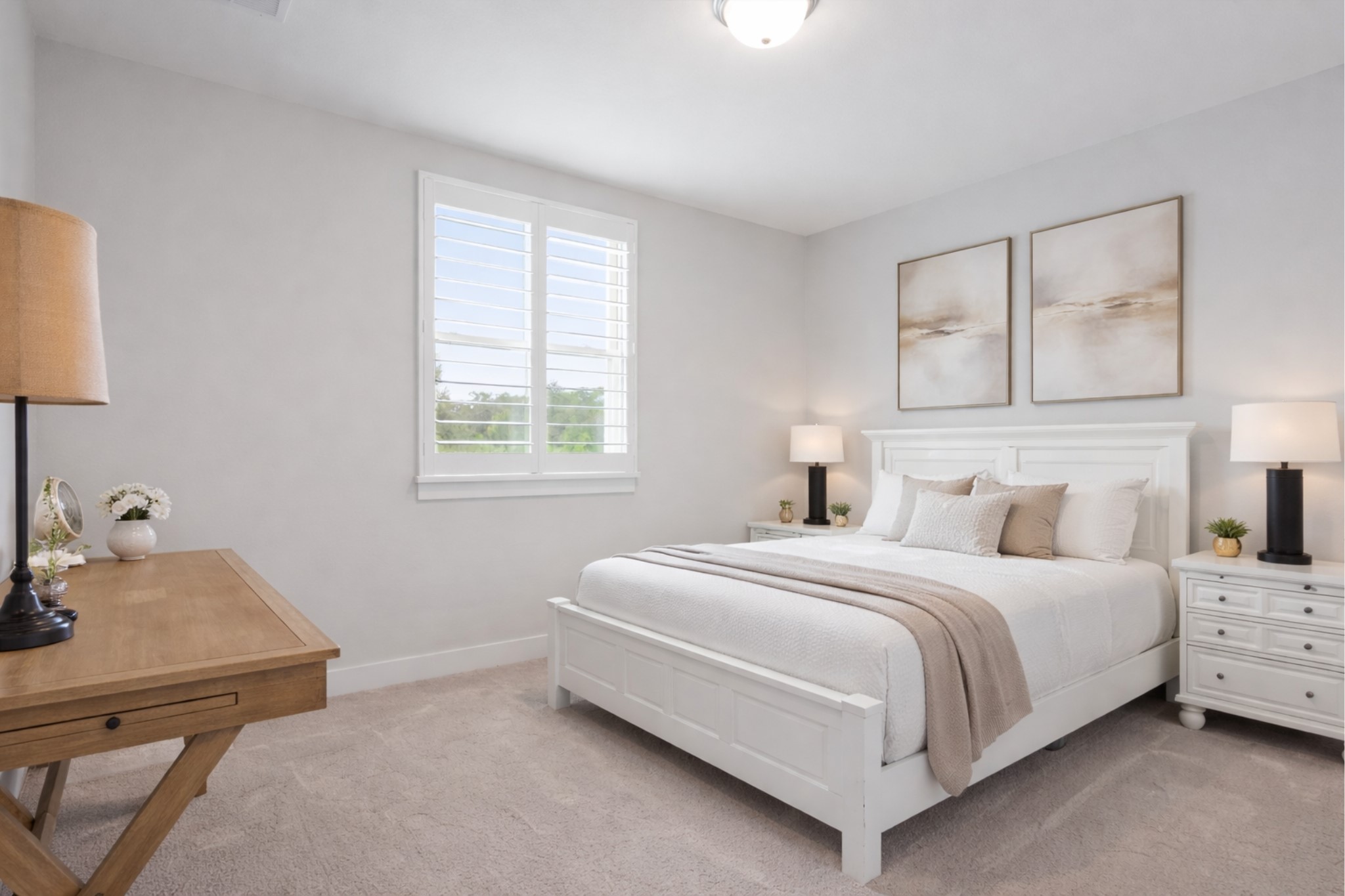 2009 Nature View Loop Driftwood, TX 78619 - Photo 19 of 37 a bedroom with a bed and a table in it
