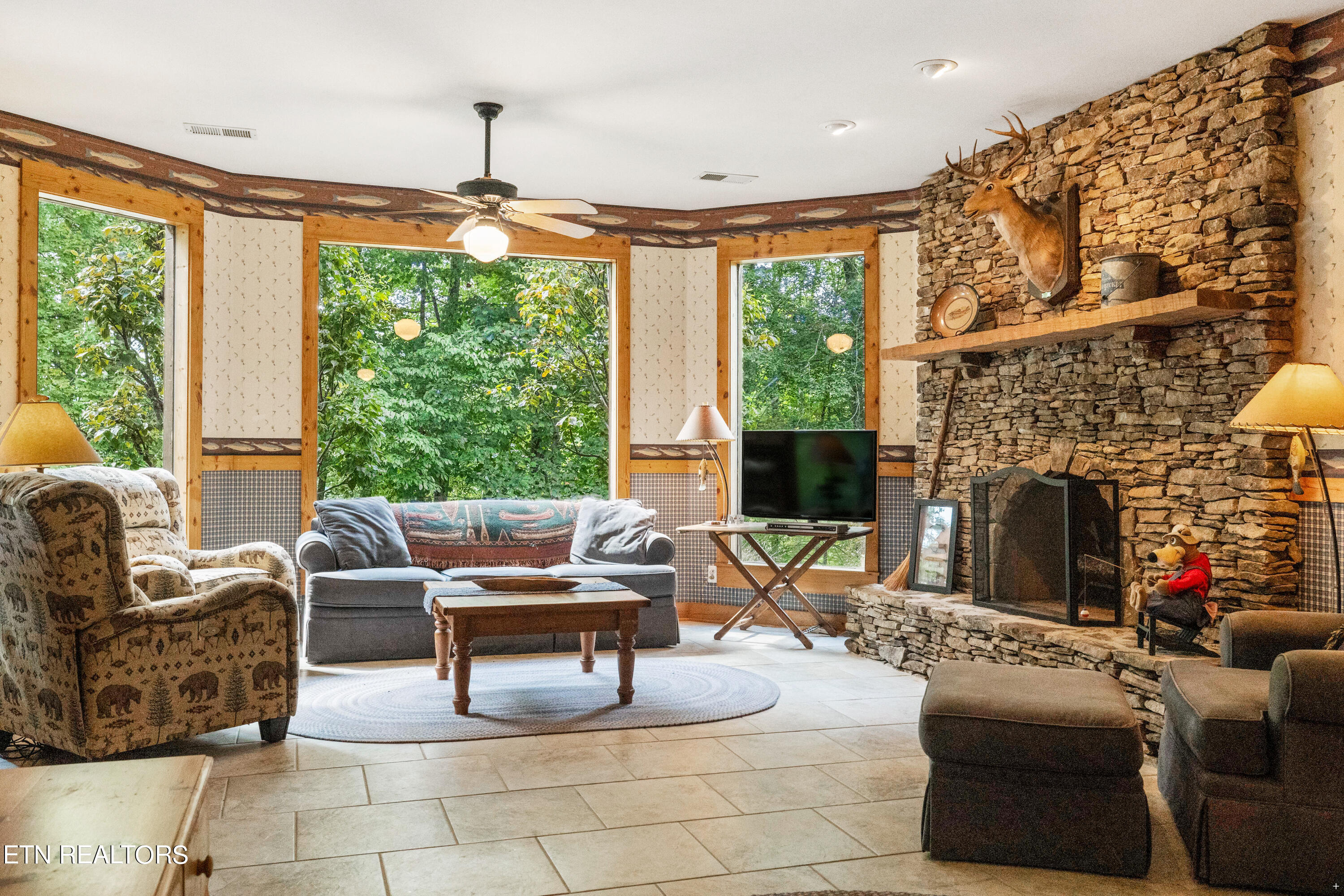 190 Ridgeview Circle Sharps Chapel, TN 37866 - Photo 35 of 58 Lower level rec room with great views