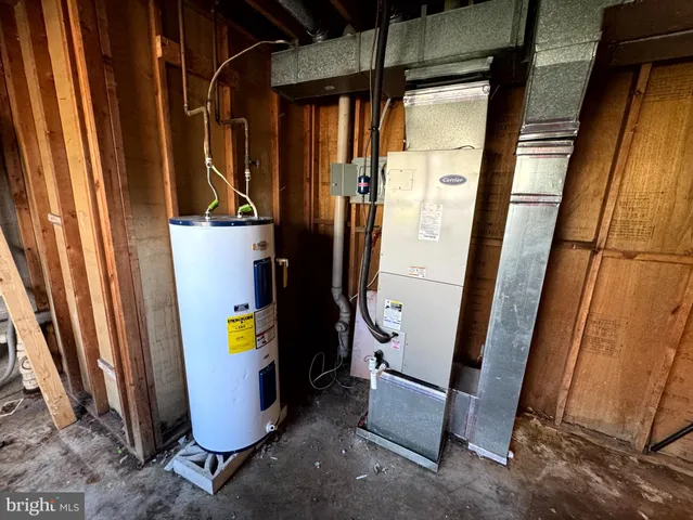 a view of storage and utility room