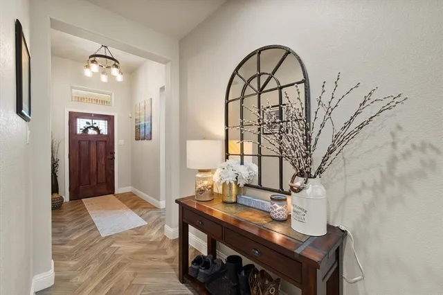 a very nice looking room with a large window