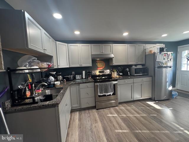 110 Valley Street Lewistown, PA 17044 - Photo 38 of 46 a kitchen with refrigerator and cabinets