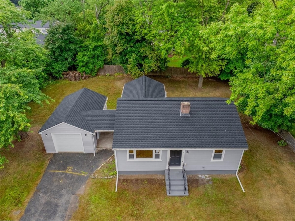 5 Rondeau Road Bellingham, MA 02019 - Photo 29 of 32 an aerial view of a house with swimming pool and garden