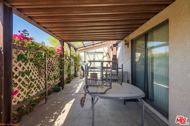 a outdoor space with chairs