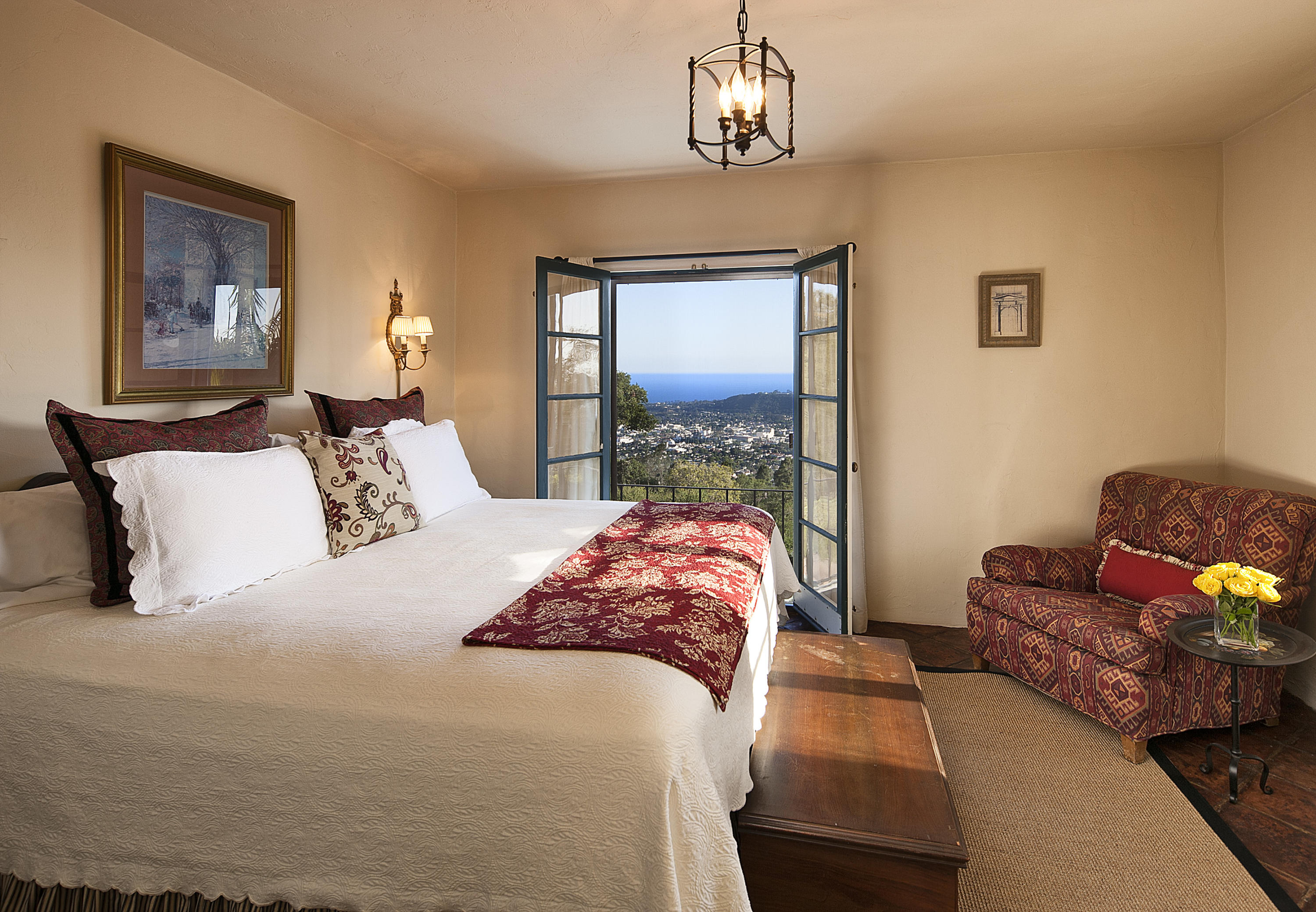 1919 Las Tunas Road Santa Barbara, CA 93103 - Photo 20 of 27 a bedroom with a bed couch and dresser