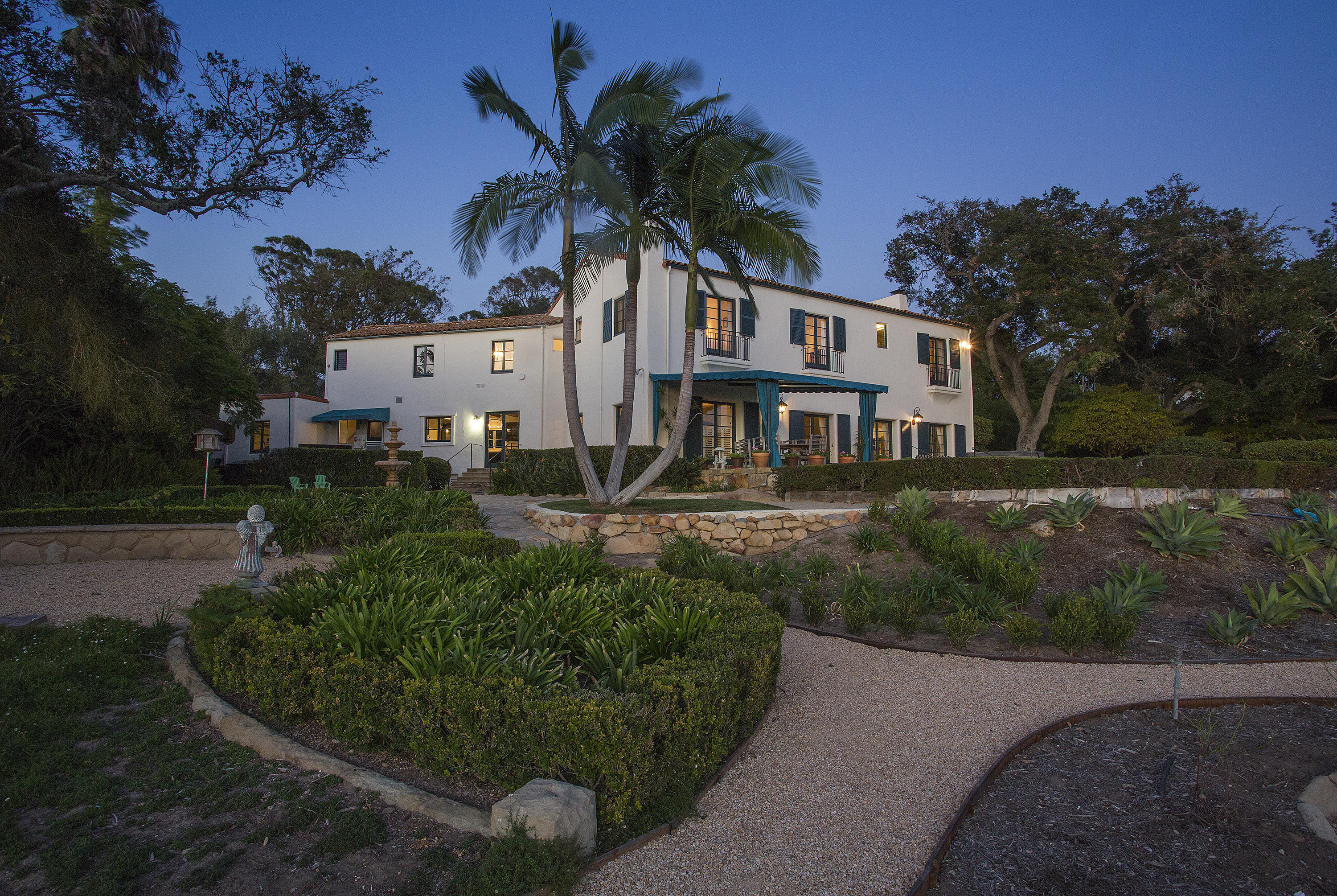 1919 Las Tunas Road Santa Barbara, CA 93103 - Photo 27 of 27 a front view of a house with a garden and a yard